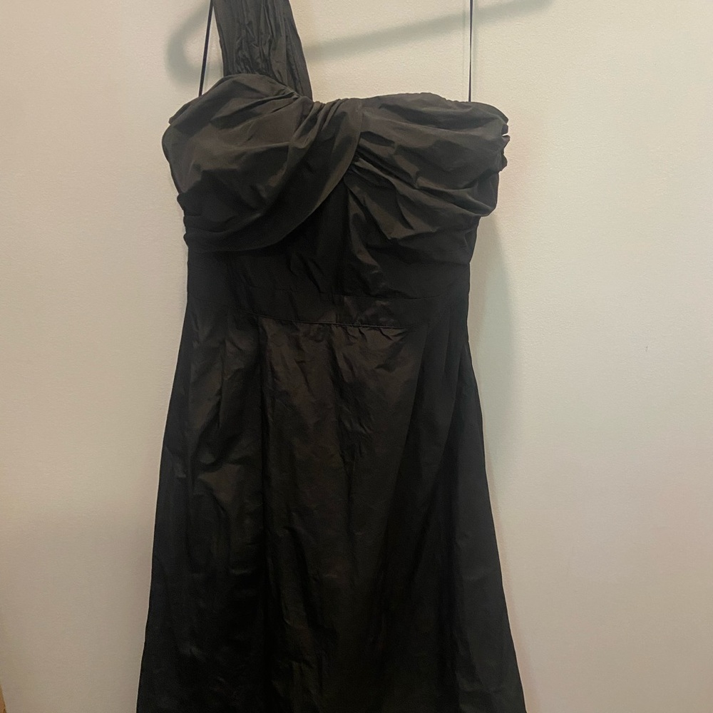 Banana Republic One-Shoulder Black Dress